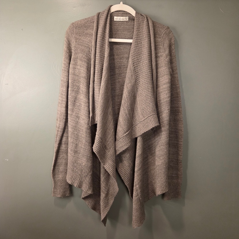 Abercrombie & Fitch Women's Wool Blend Open Front Waterfall Cardigan Size XS/S